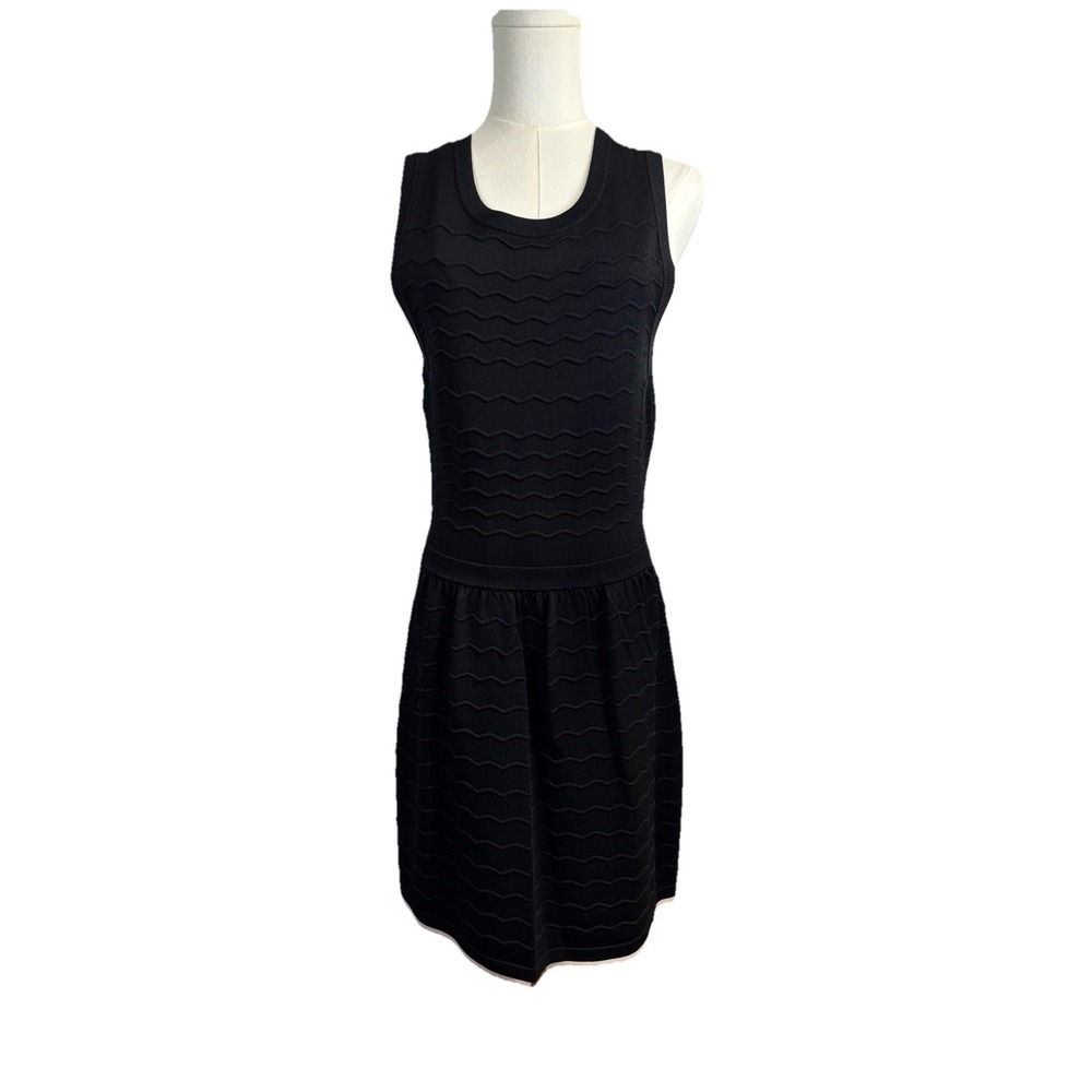 CeCe By Cynthia Steffe Black Women's Size Lg. Sleeveless Knit Dress